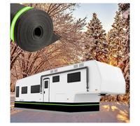 No Drilling Required Skirting for Mobile Home Exterior 95cm Tall Rv Iron Mesh at The Bottom Accessories Inside,38m/124ft
