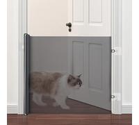 No Drilling Retractable Pet Gates | Stair Gates for Dog Gate | Safety Gate Dog Stopper Safety Baby Gate Easy Install Anywhere | Extra Wide Mesh Baby Gate for The House Doorway Pet Safety Gate