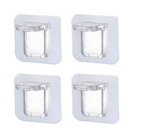 No Drilling Shelf Brackets - Heavy Duty Adhesive Wall Mount Shelf Brackets, 15kg Weight Capacity, Suitable for Kitchen, Bathroom, Tile, Wall, Glass and Wooden Surfaces (4 Pack)