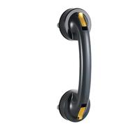 No Drilling Shower Door Handle, with Suction Cup Grip Design, 22cm, Universal Bathroom Handles Bar, Removable Support Rail, Easy Install Grab Handle, for Glass Door Cabinet Drawer
