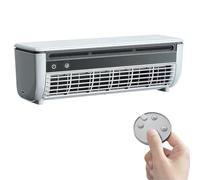 No Drilling Wall Air Conditioner Fan,Kitchen Ductless Air Conditioner Fan with Remote Control,Ice Mist Cooling Fan 6000 mAh USB Charging,Quickly Cooling,for Camping,Car,Bedroom (White)