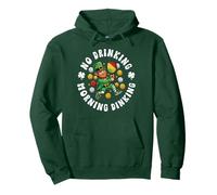 No Drinking Morning Dinking Sober St Patricks Day Pickleball Pullover Hoodie