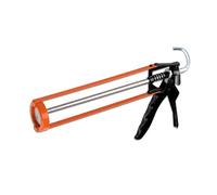 No Drip Caulking Gun 38cm - Smooth & Precise Silicone Sealant Applicator with 360° Rotating Frame - Durable Iron & Aluminum Body, Ergonomic Handle for Sealing - Fits 10oz Cartridges