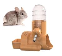 No Drip Dispenser, Professional Hamster Water Bottle, 5.1x2.8 Inches Feeder with Rolling Bead, Stainless Steel Sipper, Leakproof Bottle with Clear Style, Animal Hydration for Bunny Cage