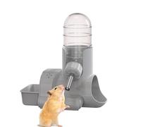 No Drip Treat Feeder, Rolling Bead Design Water Dispenser, 6.14x3.78x5.91 inches Automatic Water Bottle for Hamster, Leakproof Hydration for Bunny Ferret, Cage Crate Enclosure Accessory Transparent