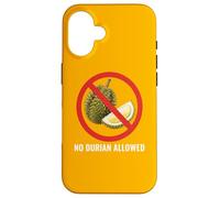 NO DURIAN ALLOWED Thai Thailand Bangkok Chiang Mai Koh Samui Case for iPhone 16
