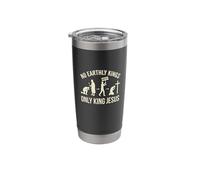 No Earthly Kings Only King Jesus Evolution Worship Stainless Steel Insulated Tumbler