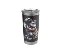 No Eggs Given Funny Detective Easter Bunny Sarcastic Stainless Steel Insulated Tumbler