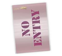 No Entry Sign Stencil - Small No Entry Words Template - 22.5 x 12 cm Sign Making Stencil by CraftStar