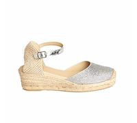 No ES lo mismo - Women's Jute Espadrilles with Wedge | Closed Toe Paddle Summer 2021 Sparto Fashion Tecno Sandal | Size 2 to 8.5