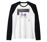 No Excuse for Abuse - Domestic Violence Awareness Raglan Baseball Tee, Men, Black/White, L
