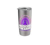 No Excuse for Abuse Support Elder Abuse Awareness Month Stainless Steel Insulated Tumbler