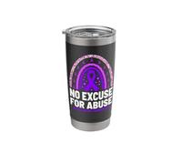 No Excuse for Abuse Support Elder Abuse Awareness Month Stainless Steel Insulated Tumbler