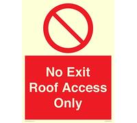 No Exit Roof Access Only Sign - 300x400mm - A3P