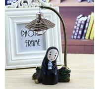 No Face Man Night Light Chi to Chihiro Table Desk Lamp Miyazaki Hayao Anime Kaonashi Home Decor Craft Decorative Sleep Lamp No Face (Hugging Rabbits)