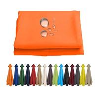 No Fading Reinforced Durable Garden Replacement Parasol Covers, Patio Umbrellas Canopy Waterproof Cloth For 6/8 Ribs, Tear-resistant Polyester Fabric, UV Protective Washable(Orange,2.5M/6Ribs)
