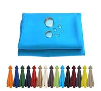 No Fading Reinforced Durable Garden Replacement Parasol Covers, Patio Umbrellas Canopy Waterproof Cloth For 6/8 Ribs, Tear-resistant Polyester Fabric, UV Protective Washable(Blue,2.3M/8Ribs)