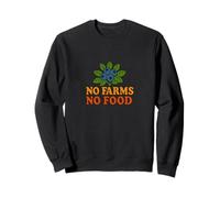 No Farms No Food Blueberry Lover Farm Design Sweatshirt