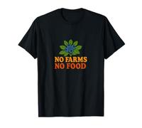 No Farms No Food Blueberry Lover Farm Design T-Shirt