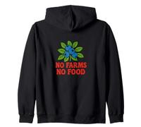No Farms No Food Blueberry Lover Farm Design Zip Hoodie