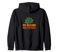 No Farms No Food Blueberry Lover Farm Design Zip Hoodie