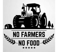 No Farms No Food Car Decal Support Farmers Decal Window Decal Vinyl Decal Die Cut Decals Funny Laptop Sticker fog033