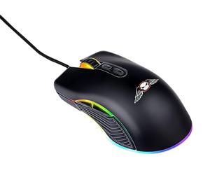 No Fear Gaming Mouse - 7200 dpi - RGB Mouse with LED Lighting - 1.5 m Cable - USB 2.0 Connection - Black