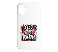 No Fear In Faith Christian Romans 8 31 Verse Case for iPhone 16 Plus