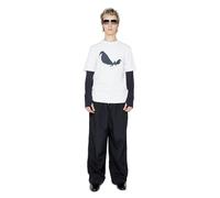 No Fear Mens Graphic T-Shirt White Eyes L
