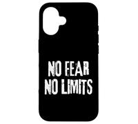 No Fear No Limits Inspirational Motivational Quote Training Case for iPhone 16