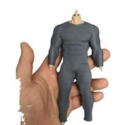 [NO Figure] 1/12 Male Soldier Clothes Jumpsuit Model for 6''MUFF Toys ADAM (Gray Ice Silk Cloth)