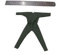 [NO Figure] 1/12 Male Soldier Clothes Jumpsuit Model for 6''MUFF Toys ADAM (Green PU Leather)
