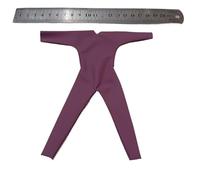 [NO Figure] 1/12 Male Soldier Clothes Jumpsuit Model for 6''MUFF Toys ADAM (Purple PU Leather)