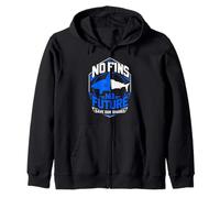 No Fins no Future Save our Sharks Zip Hoodie