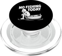 No Fishing Today Funny Boat Cartoon Sad Humor PopSockets PopGrip for MagSafe