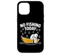 No Fishing Today Funny Rainy Day Boat Design Case for iPhone 12/12 Pro