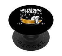 No Fishing Today Funny Rainy Day Boat Design PopSockets Adhesive PopGrip