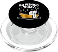 No Fishing Today Funny Rainy Day Boat Design PopSockets PopGrip for MagSafe