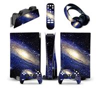 No Foaming Bubble Free For PS5 Console Disc Edition & Digital Edition Sticker Vinyl Decal Cover For Ps5 Controller & Charging Station & Headset & Media Remote 39142(Digital Edition)