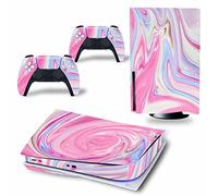 No Foaming Bubble Free For PS5 Skin Disc Edition & Digital Edition Console And Controller Vinyl Cover Skins Wraps Scratch Resistant, Compatible With For PS5 184357(Disc Version)