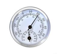 No for battery required, analog pointer mechanism, for instant reading, compact 58mm size, energy saving solution(Silver)