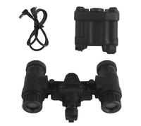 No Function Night Vision Model, AN/PVS31 Dual-Tube Binocular Goggles Dummy Props Airsoft Helmet(BK)