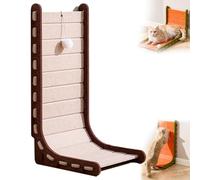 No-Furniture-Damage Cat Scratching Post for Indoor Cats - 2025 Upgraded L-Shaped Mellowkin Felt Scratcher with Catnip, Anti-Anxiety Design, Silent & No Mess (Brown Gray L)