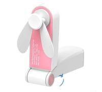 No Fuss Mini Handheld Fan USB Rechargeable Compact and Lightweight Suitable for Home, Office, and Outdoor Activities Pink, Green (Pink)