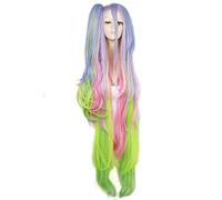 No Game No Life Shiro Cosplay Wigs Long Mixed Colour Cosplay Wig Ponytail Halloween Heat Resistant Synthetic Hair