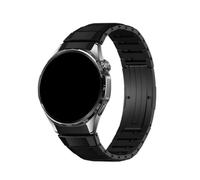 No Gap Curved Titanium Strap For Huawei Watch GT 6 46mm Specialized Bracelet Watchband For Huawei Watch GT6 Replace Band(Black)