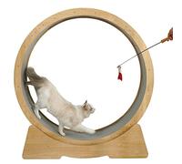No Gap Exercise Wheel For Indoor Cats - 31/38 Inches Diam, Quiet Rotation Cat Treadmill With Locking Device & Carpet, Pets Friendly Roller,Onecolor-L-96cm(37 3/4in)