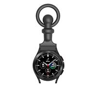 No Gap Nurse Band Compatible with Samsung Galaxy Watch 5 40mm 44mm/Galaxy Watch 5 Pro 45mm/Galaxy Watch 4 Classic 42mm 46mm Silicone Pin Fob Watch Band Clip Pocket Portable Band Women Men (Black)