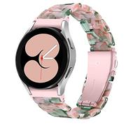 No Gap Resin Strap Compatible with Samsung Galaxy Watch 5 40mm 44mm, MVRYCE 5.5-7.87 Inch Replacement Band Resin Watchband Quick Release Women Watchbands for Watch 5 Pro 45mm (Y06)