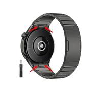 No Gaps Stainless steel replaceable Watchband fit for Huawei Watch GT4 46mm(Titanium Grey)
